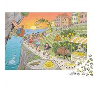Il Cinque Terre Trail Backpack Snag Puzzle in Legno Impermeabile DIY Puzzles Da 1000 Pezzi Regali Per Adulti Sfidanti E Rompicapo Giochi Educativi
