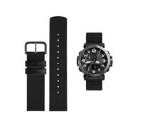 Il cinturino in nylon è adatto for il cinturino dell'orologio da alpinismo for Casio adatto for PRW-6600 PRG-600/650 cinturino in nylon serie PROTREK polso da 24 mm(Black Black Buckle)