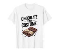 Il Cioccolato è Il Mio Costume per Halloween Fun Candy Lover Maglietta