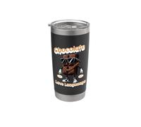 Il Cioccolato È Il Mio Linguaggio d'Amore Umorismo Bicchiere termico in acciaio inox doppia parete