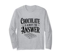 Il Cioccolato è Sempre la Risposta per Gli Amanti del Cioccolato Maglia a Manica
