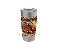 Il cioccolato non fa domande stupide Il cioccolato capisce Bicchiere termico in acciaio inox doppia parete