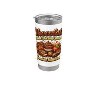 Il cioccolato non fa domande stupide Il cioccolato capisce Bicchiere termico in acciaio inox doppia parete