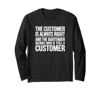 Il cliente ha Sempre Ragione - Divertente Barista Maglia a Manica