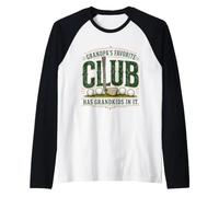 Il Club Preferito del Nonno ha Nipoti in Esso Golf Maglia con Maniche Raglan