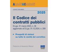 Libri Alessandro Massari - Il Codice Dei Contratti Pubblici 2025. Versione Tasca