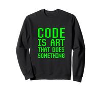 Il codice è Arte Che Fa Qualcosa Programmazione Coder Divertente Felpa
