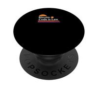 Il codice è legge bitcoin blockchain sicurezza sats fiducia bitcoin PopSockets PopGrip Adesivo