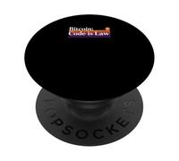 Il codice è legge bitcoin blockchain sicurezza sats fiducia bitcoin PopSockets PopGrip Adesivo