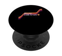Il codice è legge bitcoin blockchain sicurezza sats fiducia bitcoin PopSockets PopGrip Adesivo