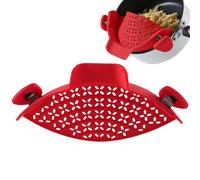 Il colino fissa la pentola: elegante colino per pasta, colino per pasta leggero | Colino con clip regolabile per pentole, scolapiatti pratico, colino da cucina resistente al calore per spaghetti