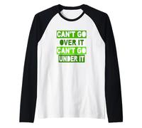 Il Colore Verde Deve Passare Attraverso di Esso Grafica Verde Maglia con Maniche Raglan