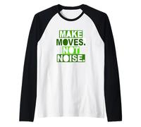 Il Colore Verde Si muove Non Il Rumore Grafica Verde Maglia con Maniche Raglan