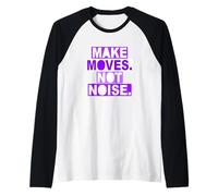 Il Colore Viola Si muove Non Il Rumore Grafica Viola Maglia con Maniche Raglan