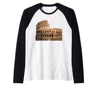 Il Colosseo (Colosseo) - Roma (Italia) Maglia con Maniche Raglan