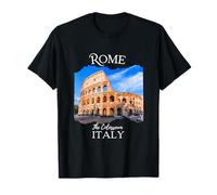 Il Colosseo Roma Italia Turistico Souvenir Keepsake Donne Maglietta