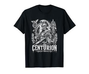 Il Comando del centurione Attraverso Il Guerriero Romano d'Acciaio Maglietta