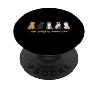 Il Comitato Giudicante Amanti dei gatti Giudice Pannello Proprietario di animali domestici PopSockets PopGrip Adesivo