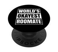 Il compagno di stanza più buono del mondo Divertente compagno di stanza degli uomini del dormitorio universitario PopSockets PopGrip Adesivo