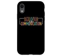 Il comportamento è comunicazione Messaggio sociale Custodia per iPhone XR