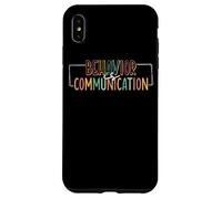 Il comportamento è comunicazione Messaggio sociale Custodia per iPhone XS Max