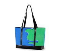 Il computer di classe verde blu della pittura dei graffiti della via di modo insacca con le borse di totalizzatore della chiusura lampo per il lavoro per l'
