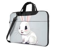 Il computer portatile conveniente bianco sveglio della stampa insacca stile elegante e protettivo della borsa del computer unico, Nero , 13 inch