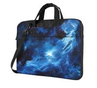 Il computer portatile conveniente della stampa blu della galassia insacca stile elegante e protettivo unico della borsa, Nero , 13 inch