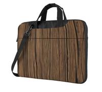 Il computer portatile conveniente della stampa del grano di legno insacca stile elegante e protettivo della borsa del, Nero , 13 inch