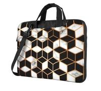 Il computer portatile conveniente della stampa del modello 3d insacca stile elegante e protettivo della borsa del computer unico, Nero , 14 inch