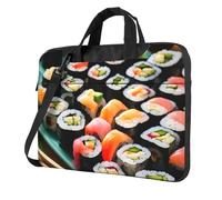 Il computer portatile conveniente della stampa del sushi insacca stile elegante e protettivo della borsa del computer unico, Nero , 13 inch