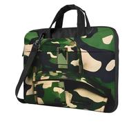 Il computer portatile conveniente verde della stampa del camuffamento di Digital dell'esercito insacca lo stile elegante e protettivo, Nero , 15.6 inch