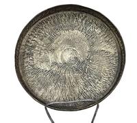 Il concerto, Gong gong cinese for cena gong in rame gong a mano gong a fondo piatto con lato alto 30-40 cm gong cinesi in bronzo for il trattamento del suono, meditazione e yoga(36cm)