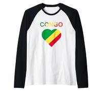 Il Congo Design Maglia con Maniche Raglan