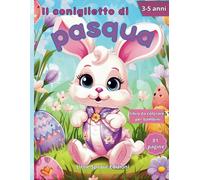 il coniglietto di pasqua: libro da colorare per bambini