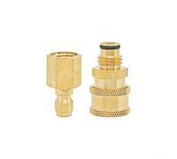 Il connettore ad alta pressione d'ottone affidabile per i sistemi dell'autolavaggio con la guarnizione di gomma assicura il flusso continuo senza fuoriuscita (A)