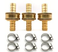 Il connettore per acqua da giardino in ottone da 1/2 GHT consente un'integrazione perfetta tra le prese del rubinetto e i comuni raccordi per tubi flessibili