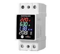 Il consumo di energia montato monitora la corrente elettrica immediata che segue l'esposizione a LED ad alta precisione ignifugo montato tester del display digitale di CA