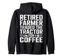 Il Contadino in Pensione ha scambiato Il Trattore per Un caffè Felpa con Cappuccio