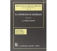 Il contratto in generale. La risoluzione (Vol. 8/2)