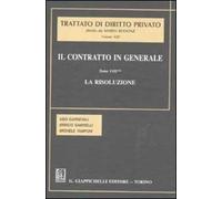 Il contratto in generale. Vol. 82: La risoluzione.