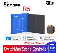 Il controller di scena SONOFF R5/R5W SwitchMan con batteria a cablaggio libero a 6 tasti eWeLink-Il telecomando funziona con SONOFF M5 T5 MINIR4