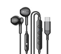 Il controllo a pulsante delle cuffie con cavo universale di tipo C le rende compatibili con vari dispositivi e offre una connessione versatile con comode cuffie