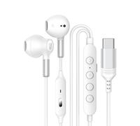 Il controllo a pulsante delle cuffie con cavo universale di tipo C le rende compatibili con vari dispositivi e offre una connessione versatile con comode cuffie
