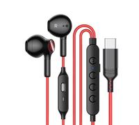 Il controllo a pulsante delle cuffie con cavo universale di tipo C le rende compatibili con vari dispositivi e offre una connessione versatile con comode cuffie