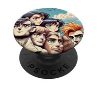 Il Cool Mount Rushmore National Memorial USA presenta un anime PopSockets PopGrip Adesivo