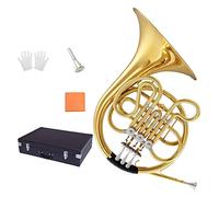 Il corno in ottone metallico è adatto per l'esame professionale degli adulti di strumenti a fiato di musica a fiato