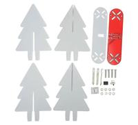 Il corredo elettronico dell'albero di Natale alimentato USB Assemble con le luci lampeggianti del LED per la pratica di saldatura dei componenti elettronici