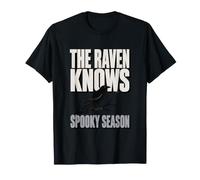 Il Corvo sa la Stagione spettrale Raven Gothic Halloween Maglietta