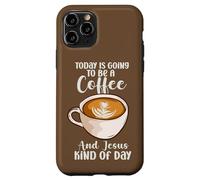 Il credente oggi sarà un caffè e Gesù tipo giorno Custodia per iPhone 11 Pro